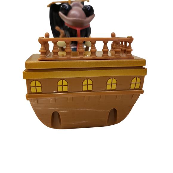 Disney Parks Pirates of the Caribbean Mickey Red White Pullback Pirate Ship - Picture 6 of 11